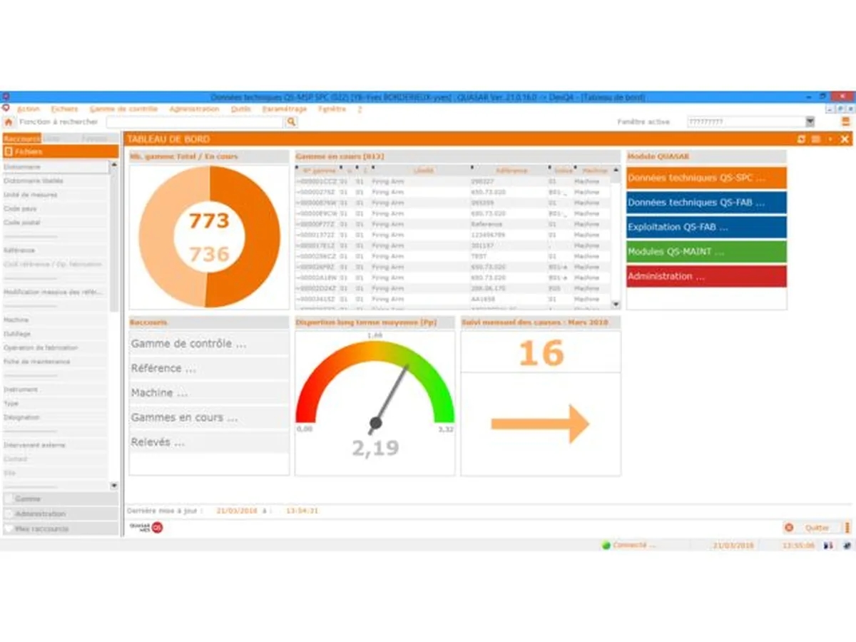 Notre avis sur QUASAR MES : un logiciel de gestion de la production à découvrir