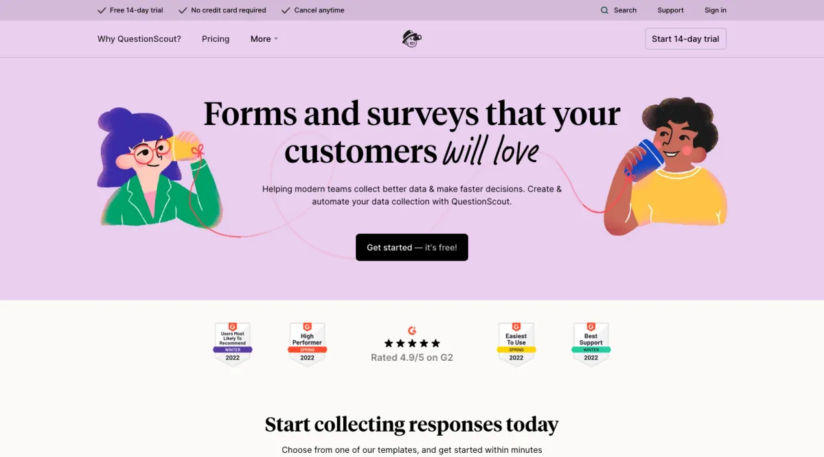 Interface QuestionScout : image, ergonomie, alternatives Interface QuestionScout : image, ergonomie, alternatives
