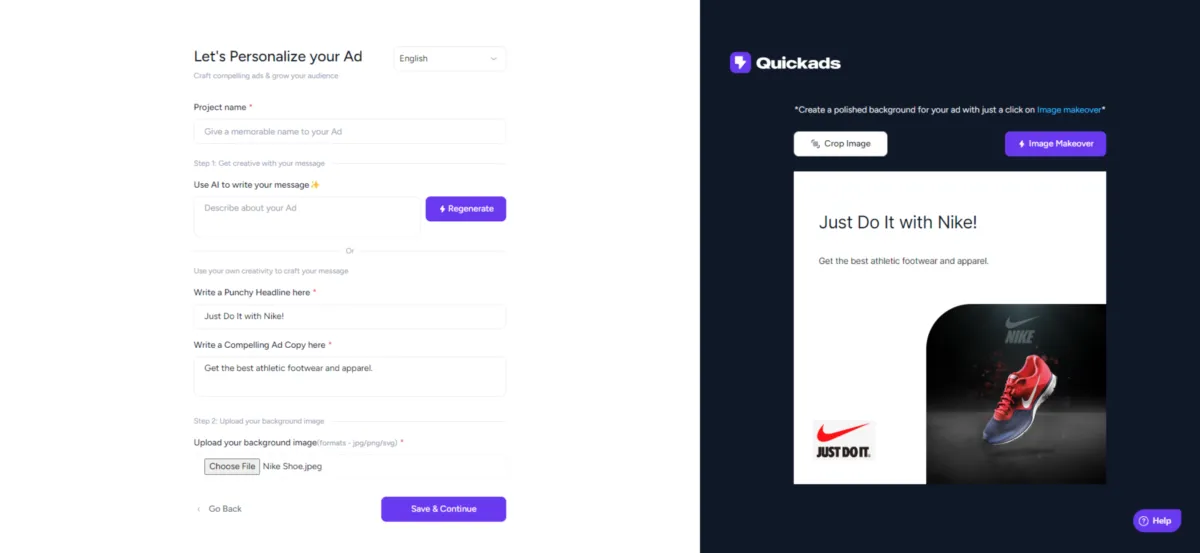 Interface Quickads: image, ergonomie, alternatives Interface Quickads: image, ergonomie, alternatives