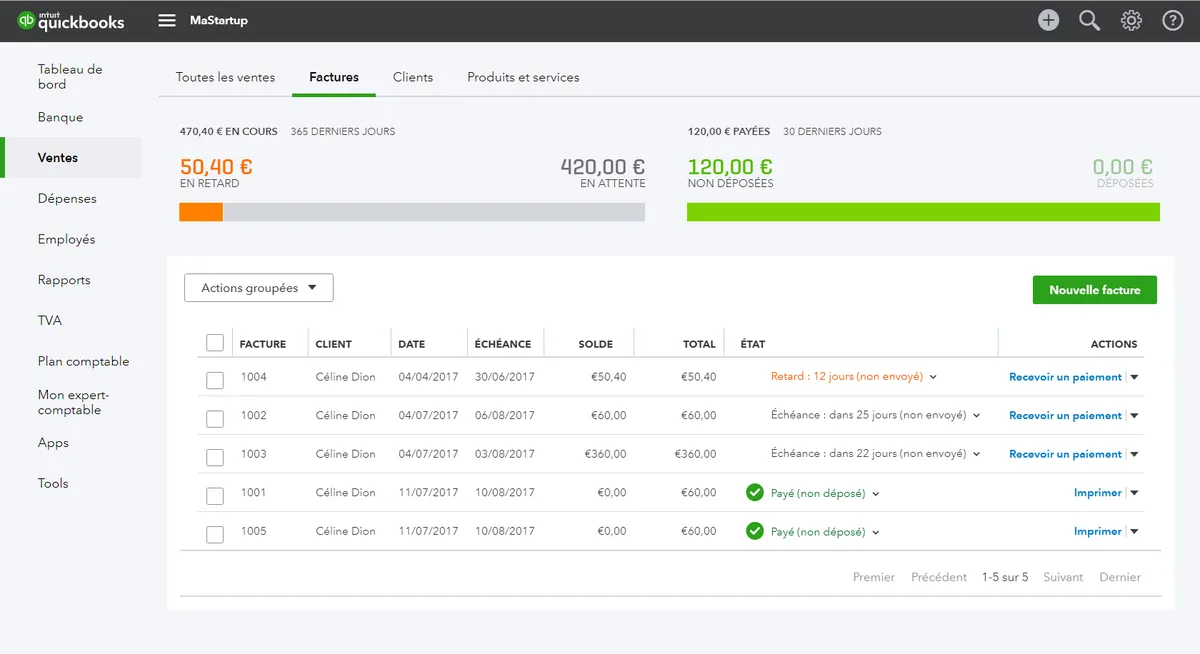 Notre avis sur QuickBooks Facturation : un logiciel de devis à découvrir