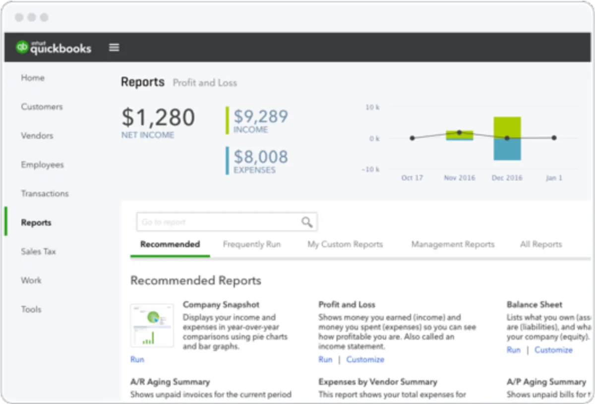 QuickBooks Online: avis sur le logiciel de comptabilité: fonctionnalités, avantages, inconvénients et tarifs