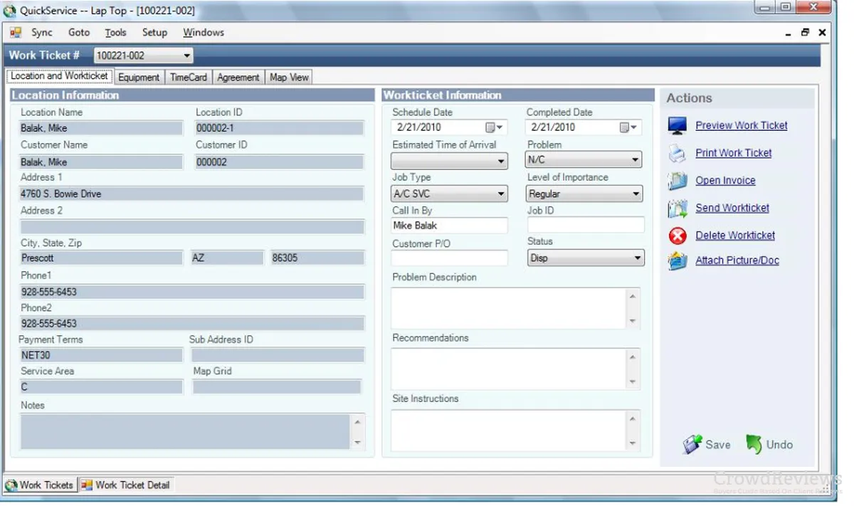 Notre avis sur QuickService : un logiciel de gestion des interventions et tournées sur le terrain (FSM: field service) à découvrir