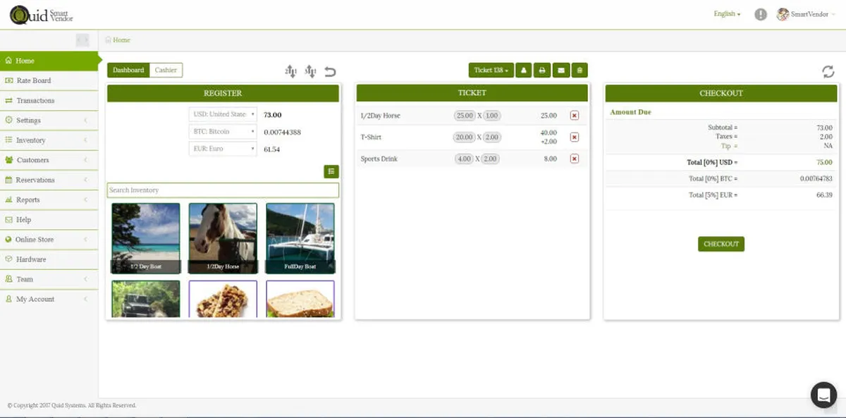 Interface Quid POS Smart Vendor: image, ergonomie, alternatives Interface Quid POS Smart Vendor: image, ergonomie, alternatives