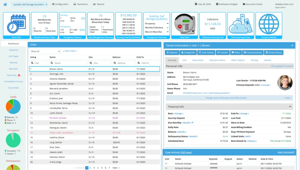 QuikStor Cloud est un logiciel pour garde-meubles très réputé en entreprise car il dispose de nombreuses fonctionnalités et intégrations tierces QuikStor Cloud est un logiciel pour garde-meubles très réputé en entreprise car il dispose de nombreuses fonctionnalités et intégrations tierces