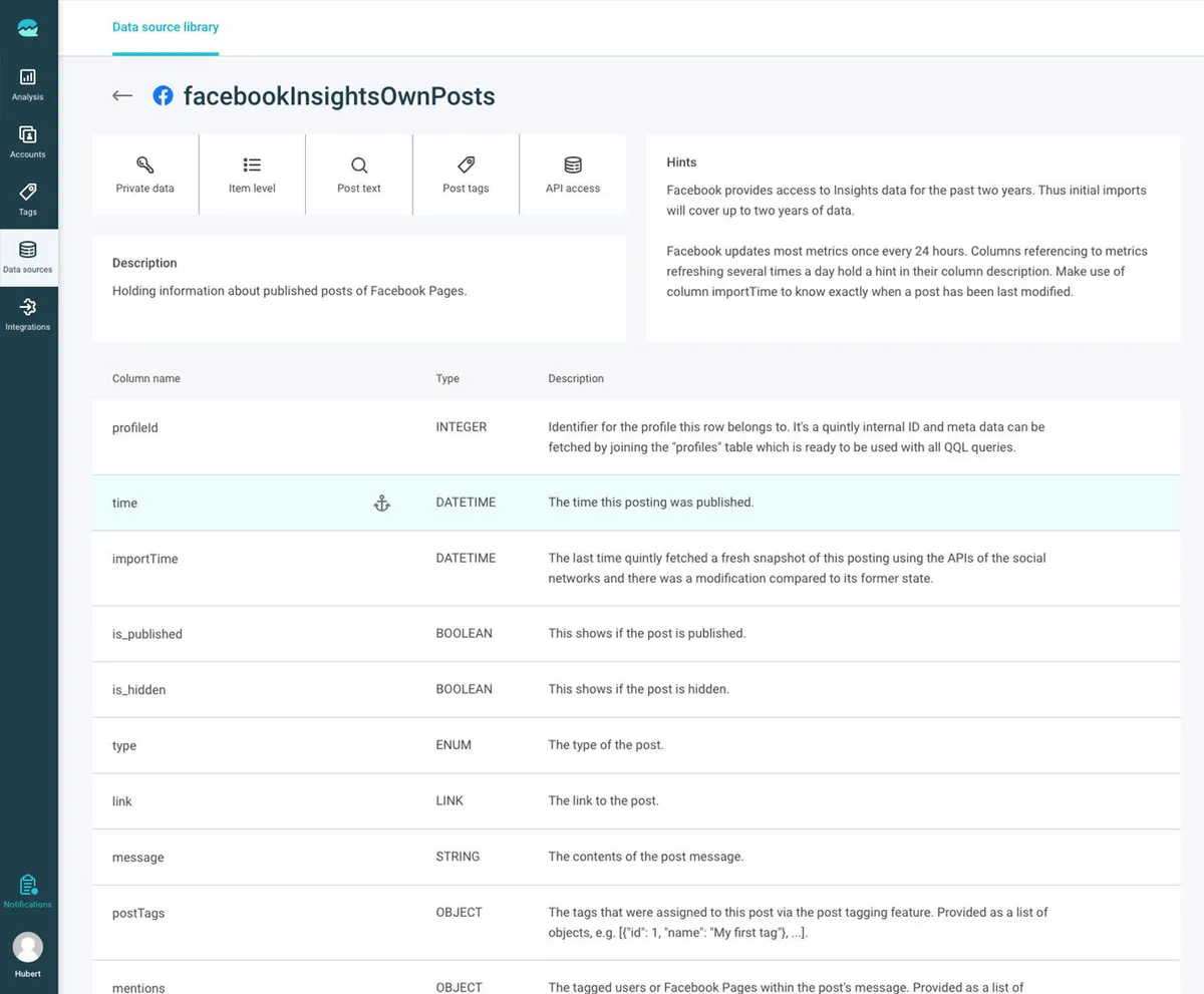 Interface quintly: fonctionnalités, prix, alternatives