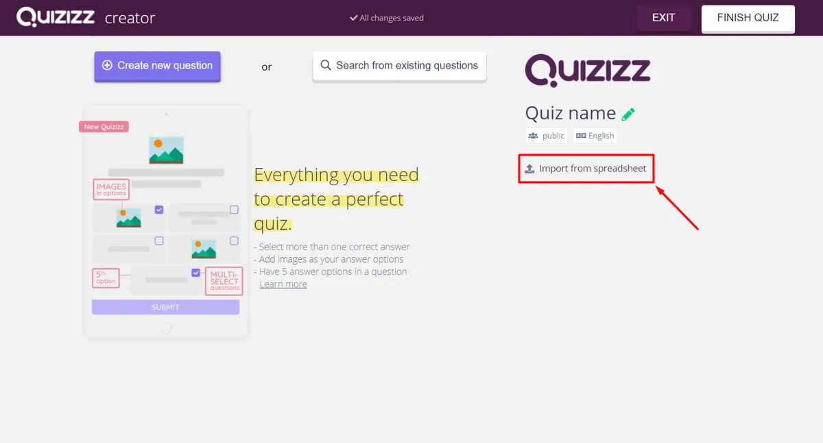 Interface Quizizz: image, ergonomie, alternatives Interface Quizizz: image, ergonomie, alternatives