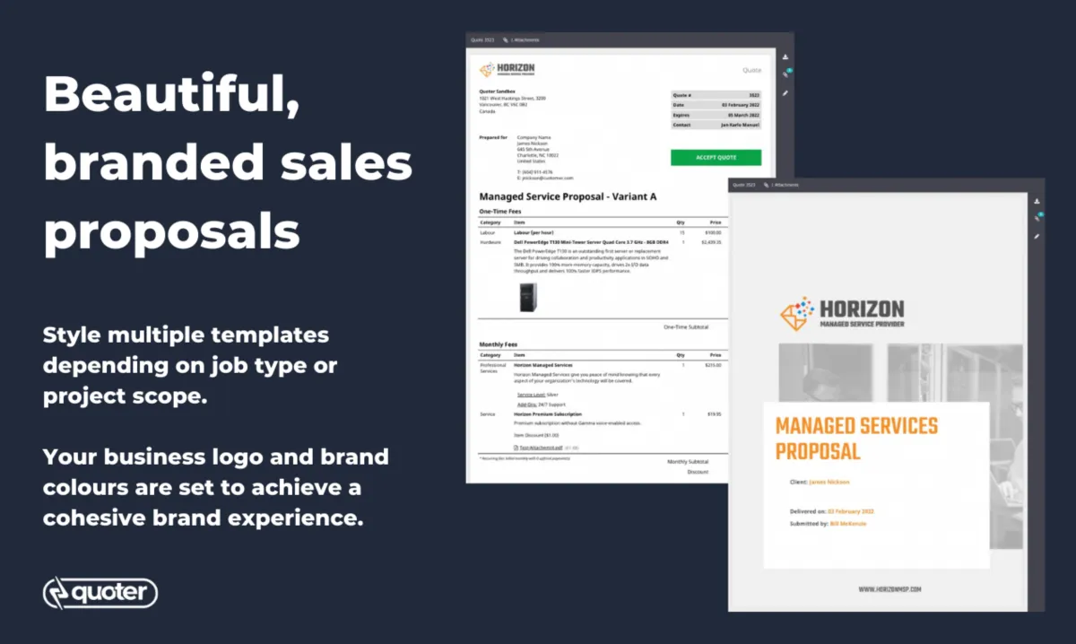 Notre avis sur Quoter : un logiciel d'automatisation de la force de vente (SFA: sales force automation) à découvrir