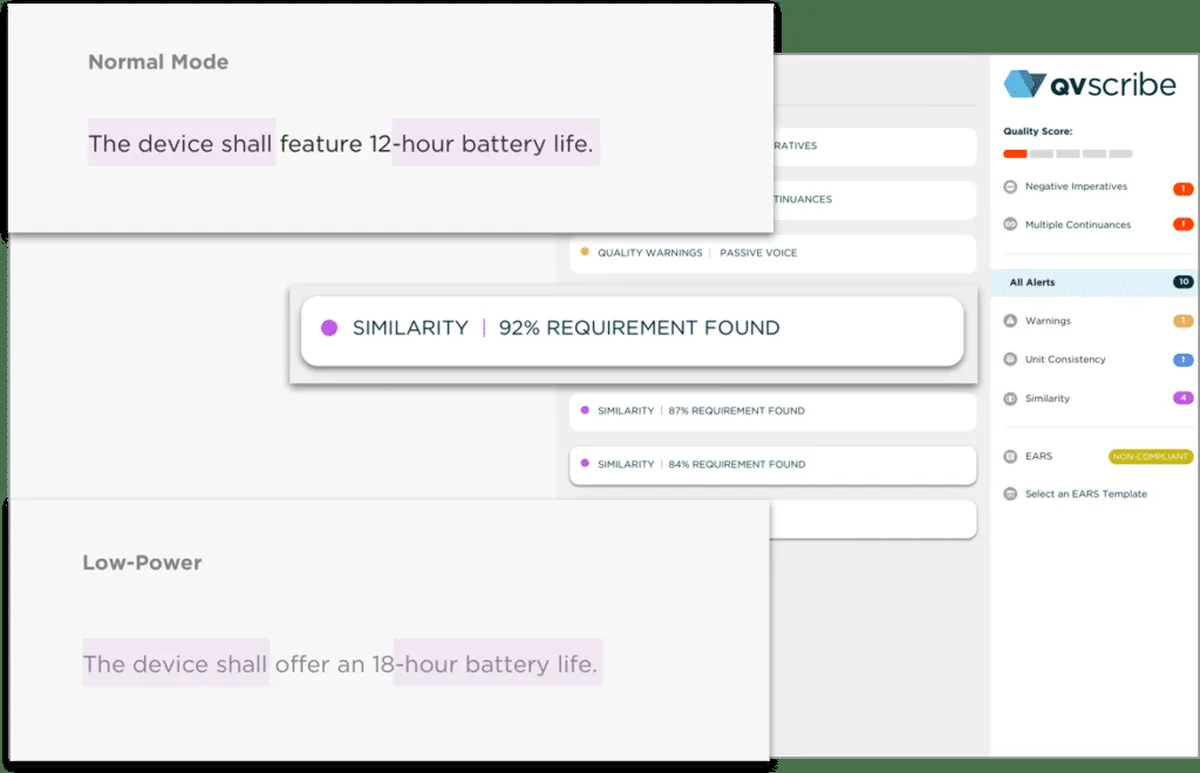 Interface QVscribe: image, ergonomie, alternatives