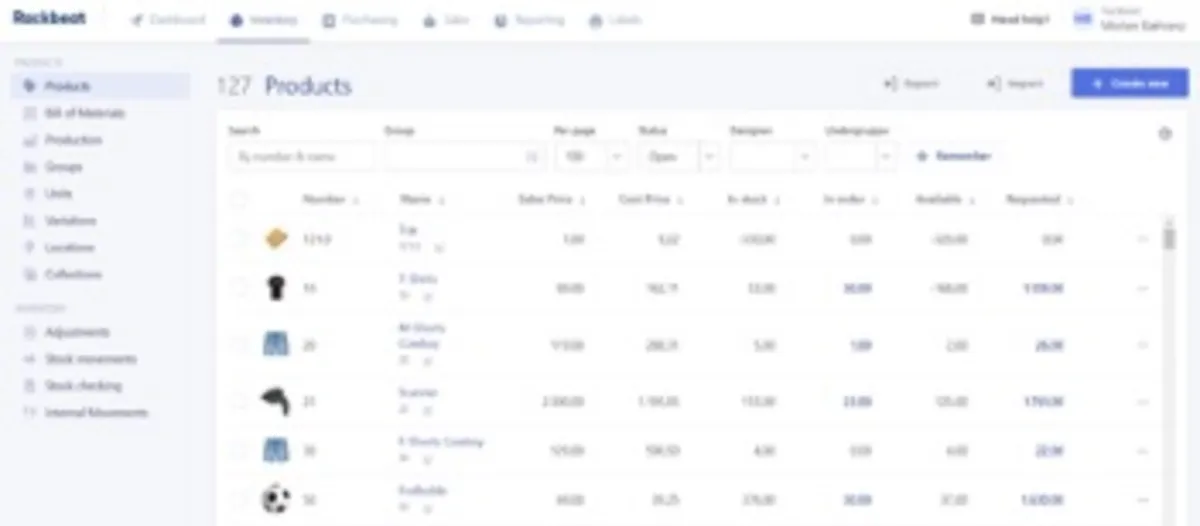 Notre avis sur Rackbeat : un logiciel de gestion des stocks et de l'inventaire à découvrir
