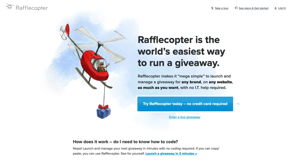 Interface Rafflecopter : fonctionnalités, prix, alternatives Interface Rafflecopter : fonctionnalités, prix, alternatives