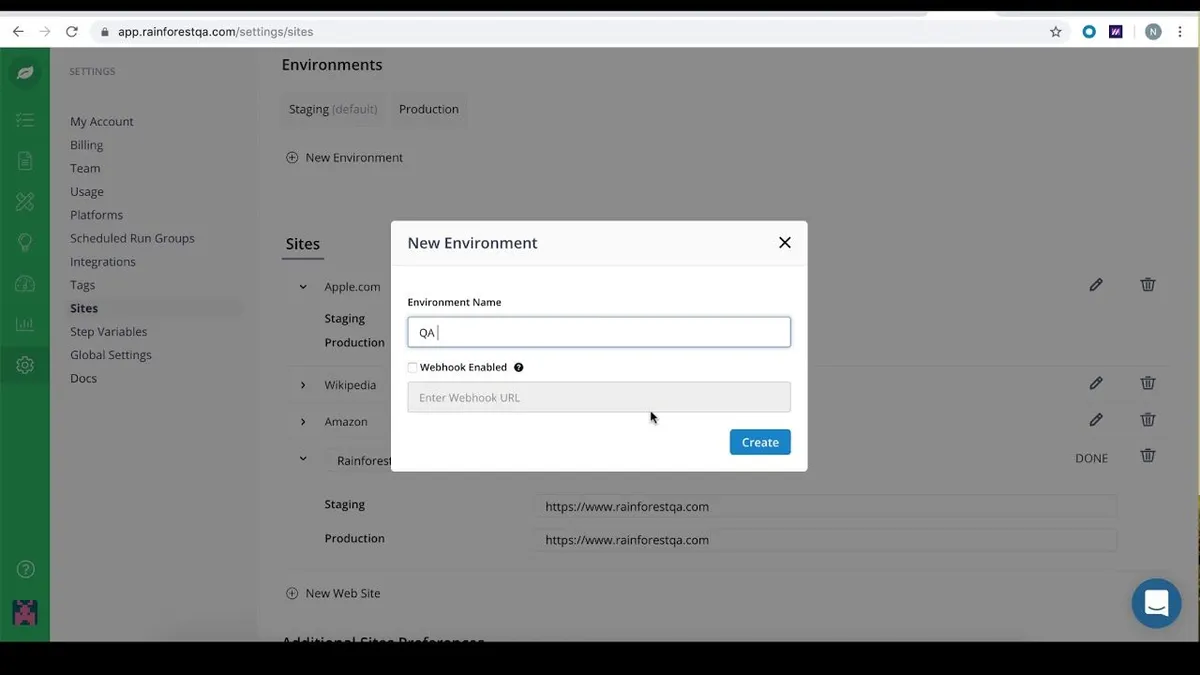 Interface Rainforest QA: image, ergonomie, alternatives