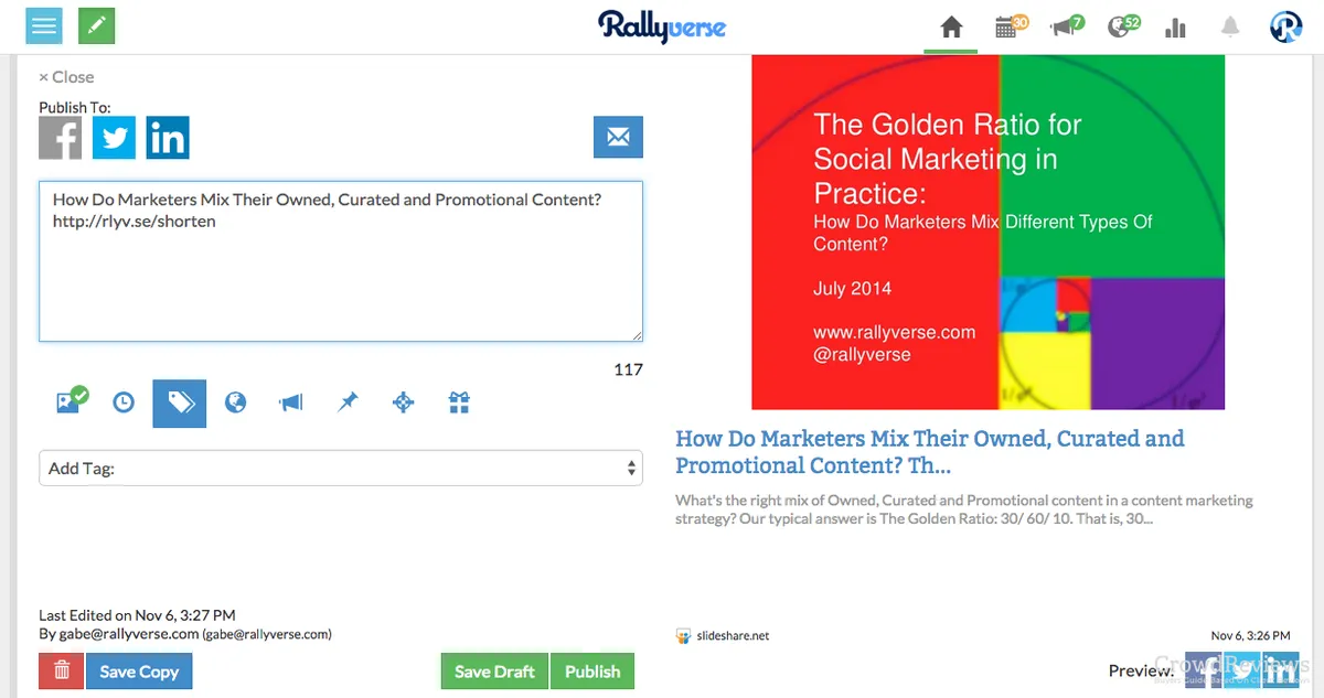 Notre avis sur Rallyverse : un logiciel de marketing de contenu (content marketing) à découvrir Notre avis sur Rallyverse : un logiciel de marketing de contenu (content marketing) à découvrir