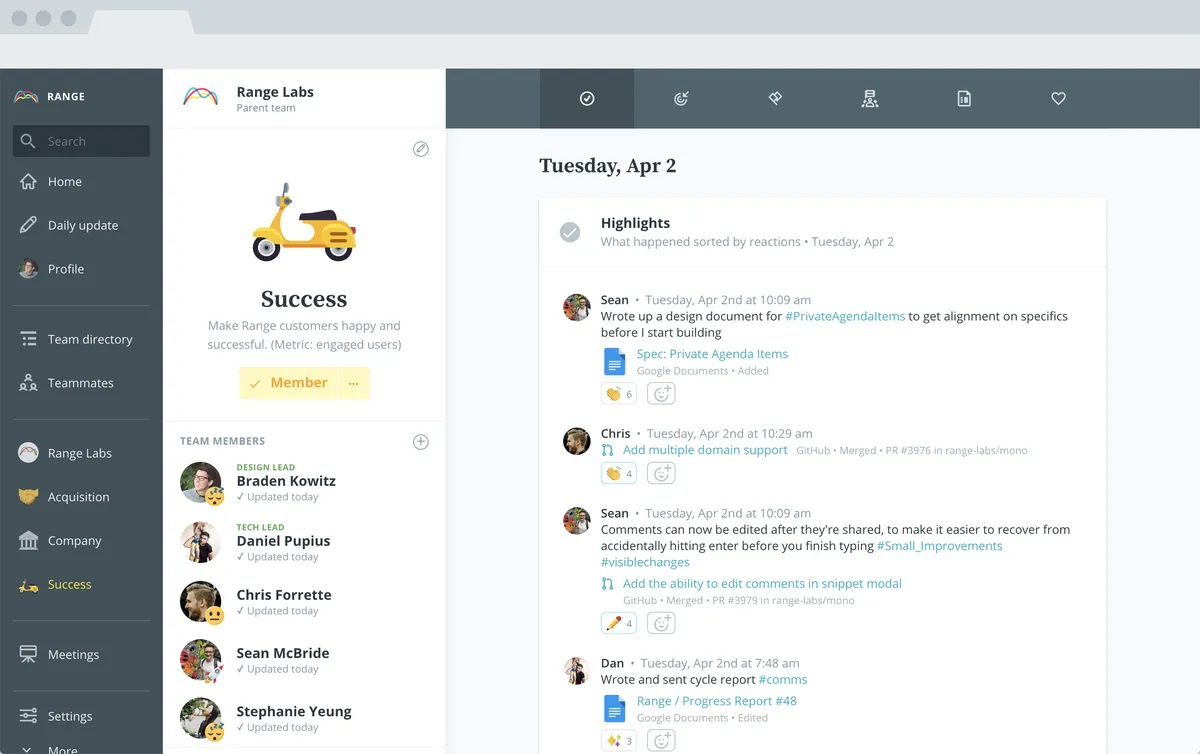 Notre avis sur Range : un logiciel de travail à distance (télétravail / remote work) à découvrir