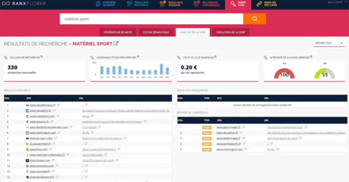 Notre avis sur Ranxplorer : un logiciel de référencement gratuit (SEO: search engine optimization) à découvrir Notre avis sur Ranxplorer : un logiciel de référencement gratuit (SEO: search engine optimization) à découvrir