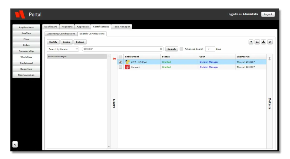 Interface RapidIdentity: fonctionnalités, prix, alternatives