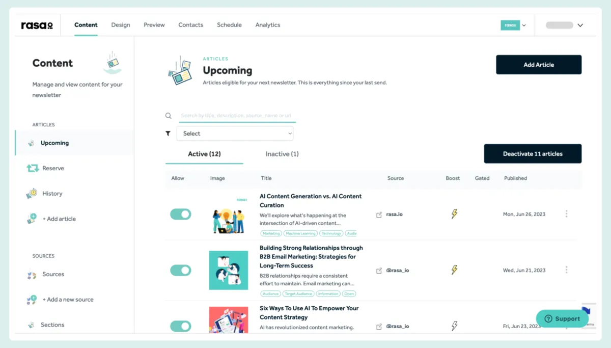 Interface Rasa Io: fonctionnalités, prix, alternatives