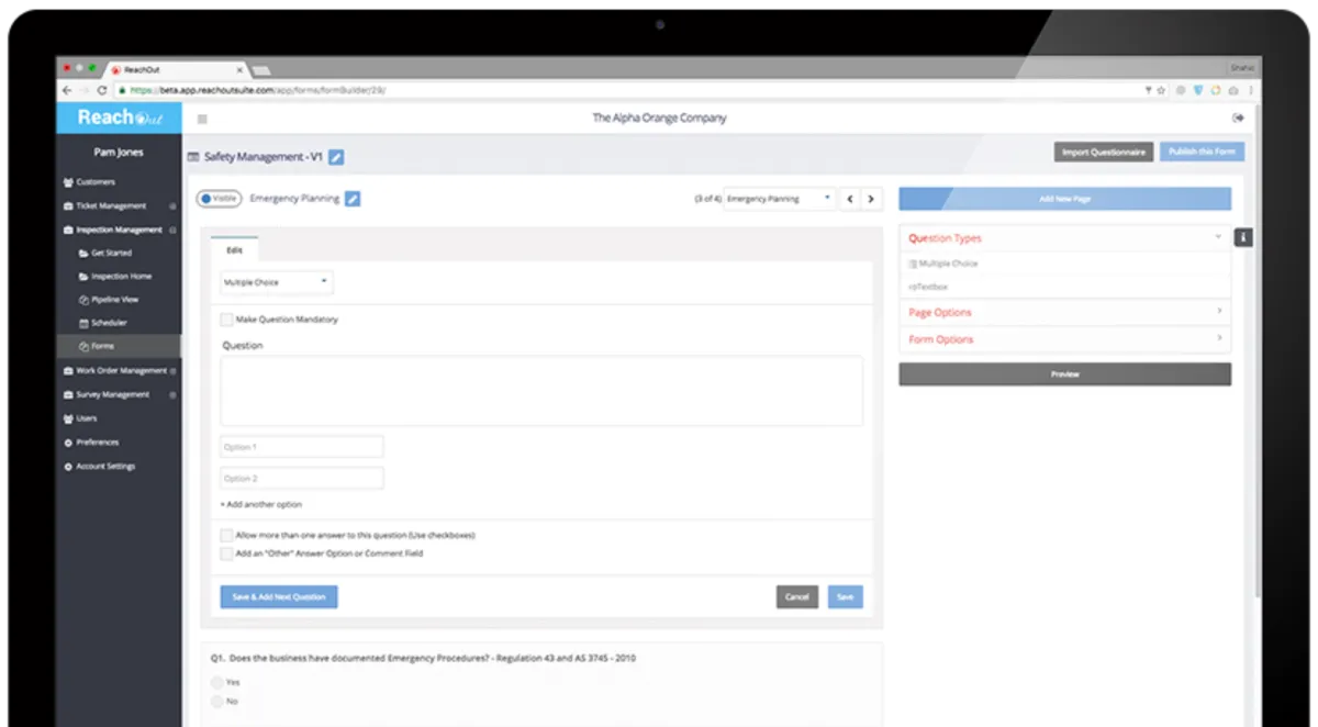 Interface ReachOut: fonctionnalités, prix, alternatives