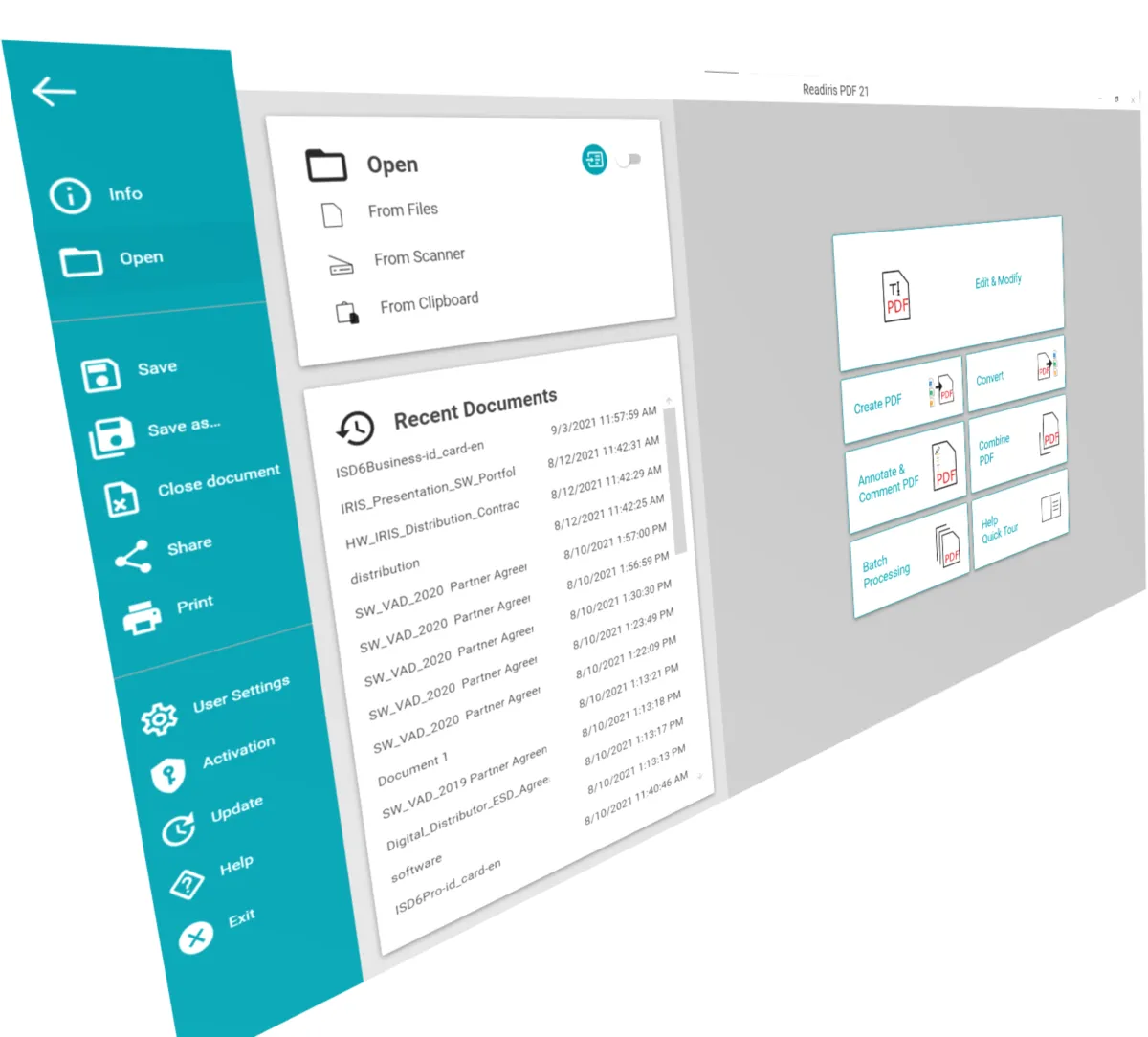 Interface Readiris: fonctionnalités, prix, alternatives