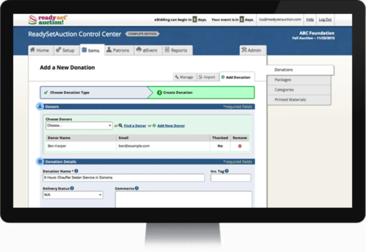 Interface ReadySetAuction: fonctionnalités, prix, alternatives