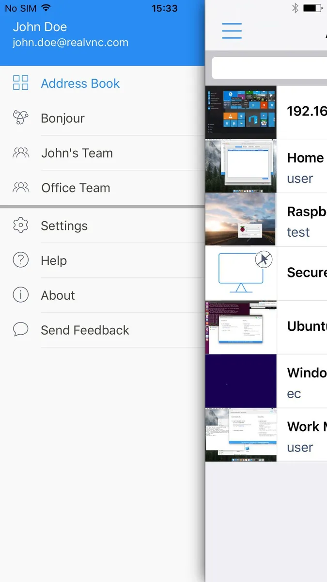 Interface Realvnc: fonctionnalités, prix, alternatives