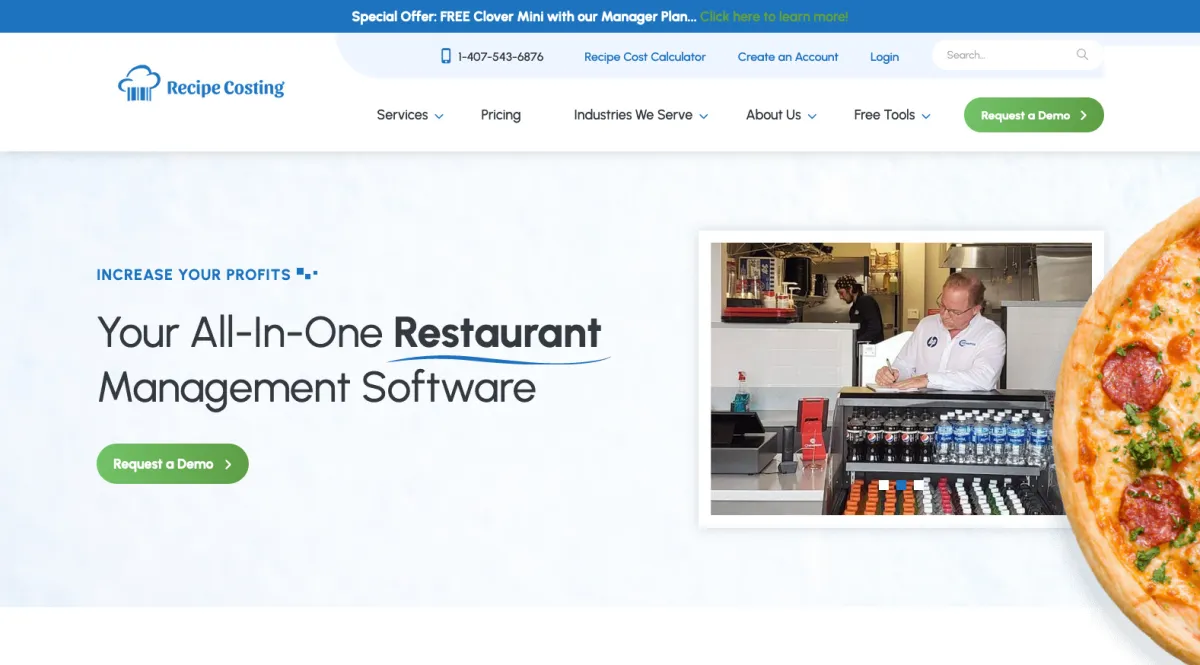 Interface Recipe Costing : fonctionnalités, prix, alternatives