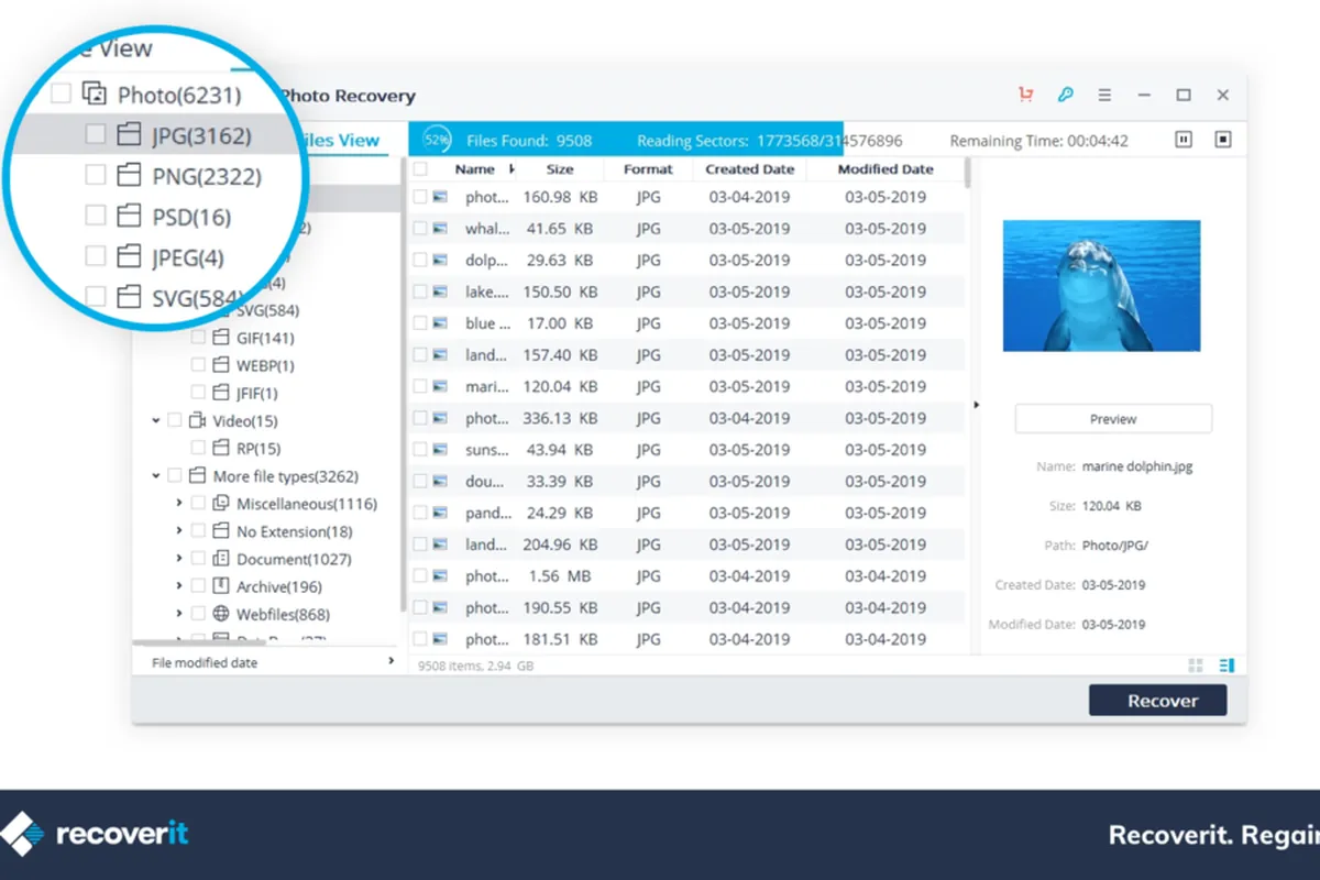 Notre avis sur Recoverit Photo Recovery : un logiciel de sauvegarde (backup) à découvrir