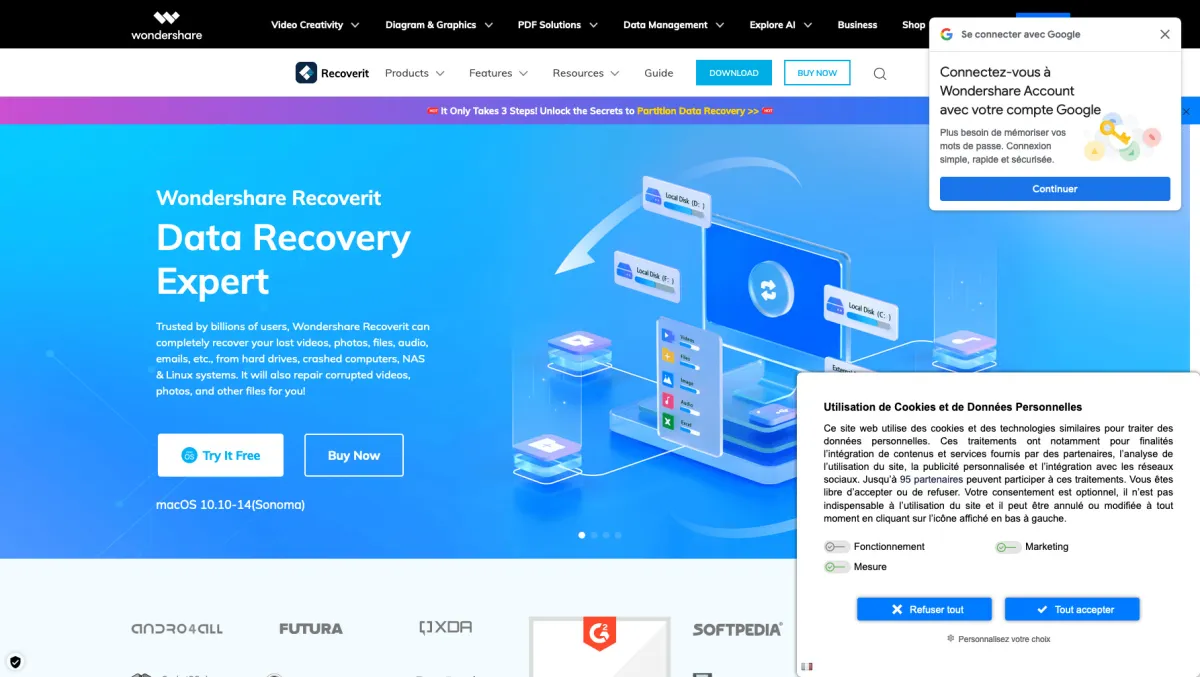 Interface Recoverit Video Repair : image, ergonomie, alternatives Interface Recoverit Video Repair : image, ergonomie, alternatives