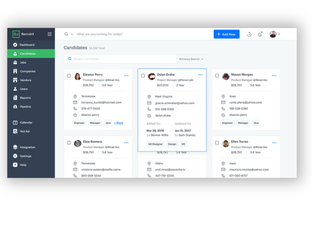 Notre avis sur RecruitX : un logiciel ATS (applicant tracking system / suivi des candidatures) à découvrir