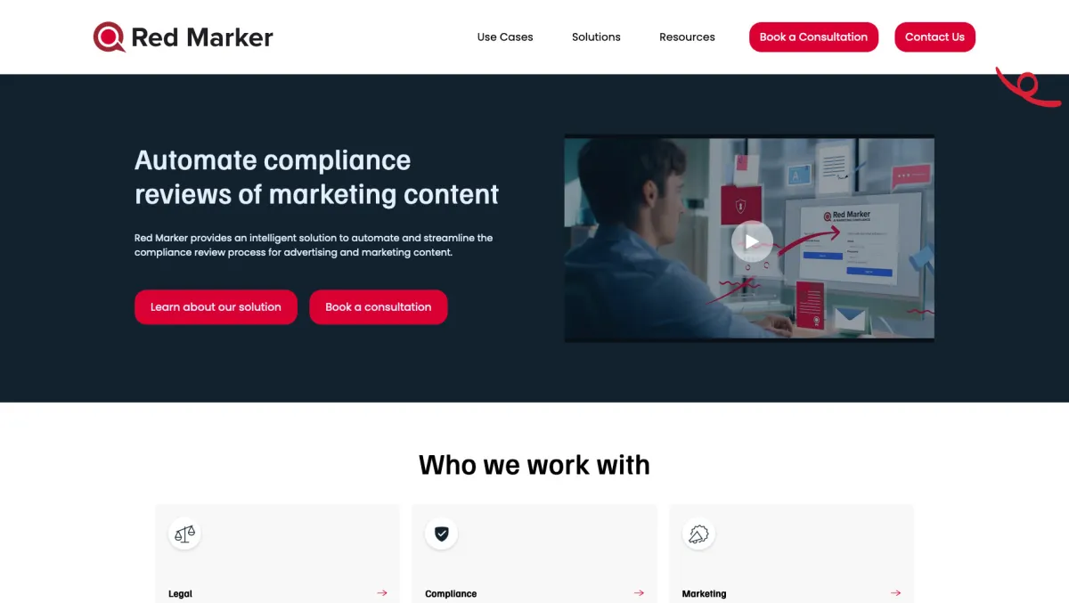 Interface Red Marker : image, ergonomie, alternatives