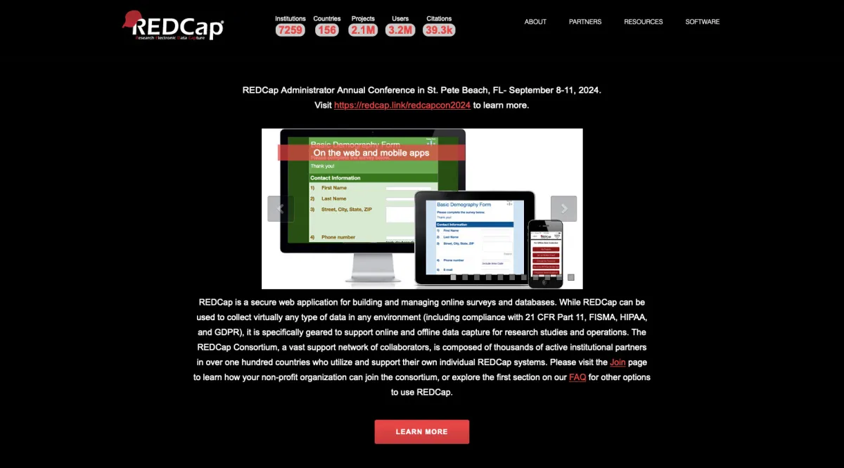 Interface REDCap : fonctionnalités, prix, alternatives