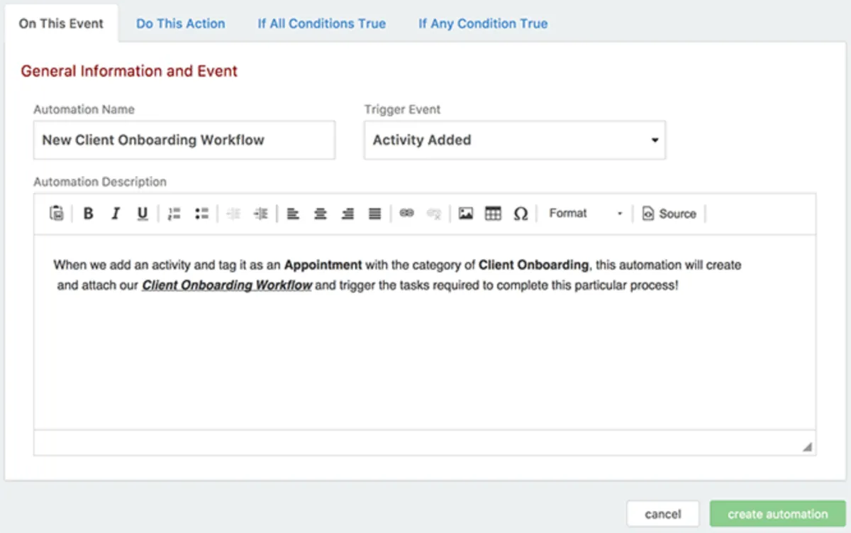 Interface Redtail CRM: image, ergonomie, alternatives