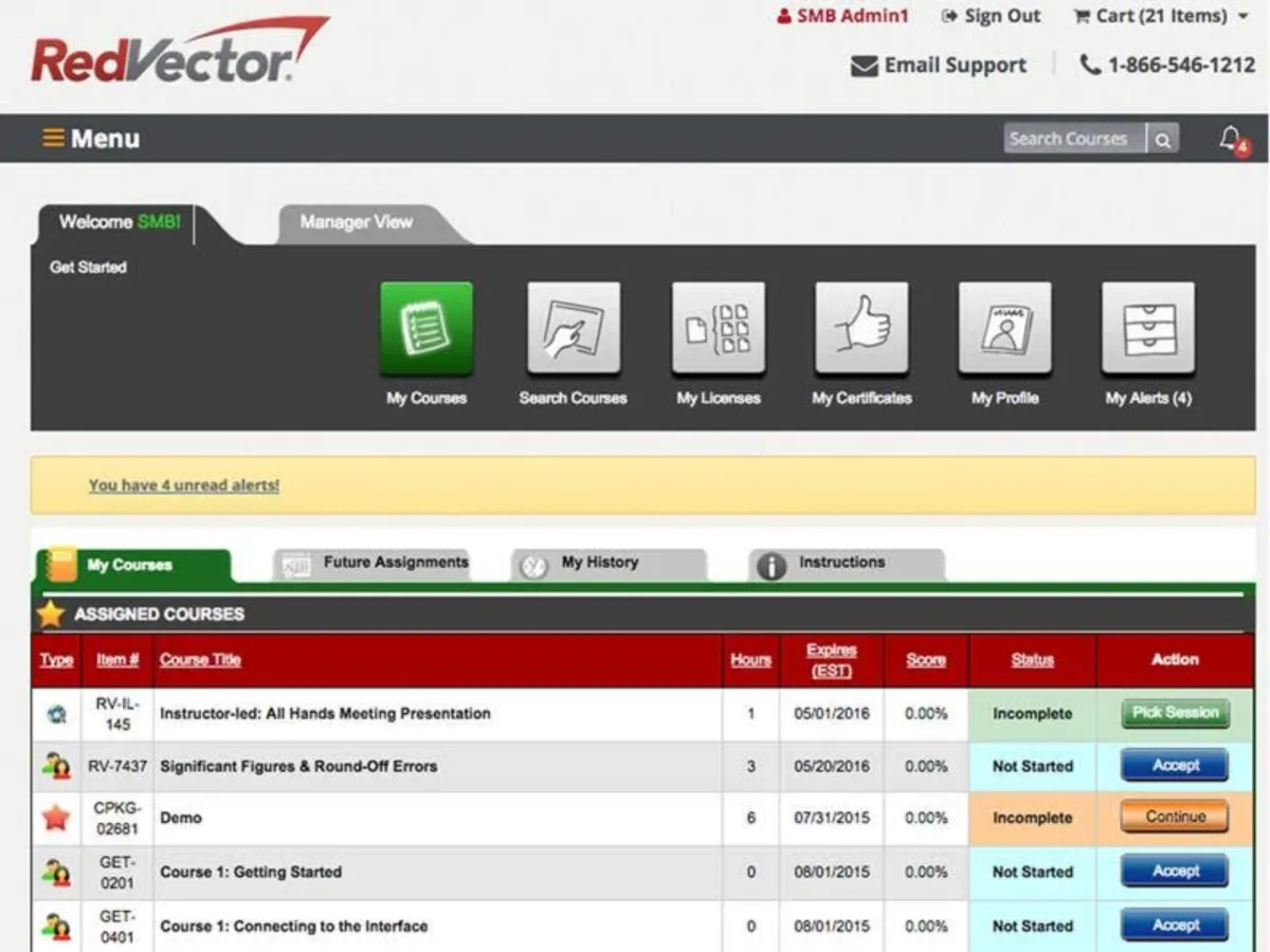 RedVector: avis sur le logiciel LMS (learning management system): fonctionnalités, avantages, inconvénients et tarifs