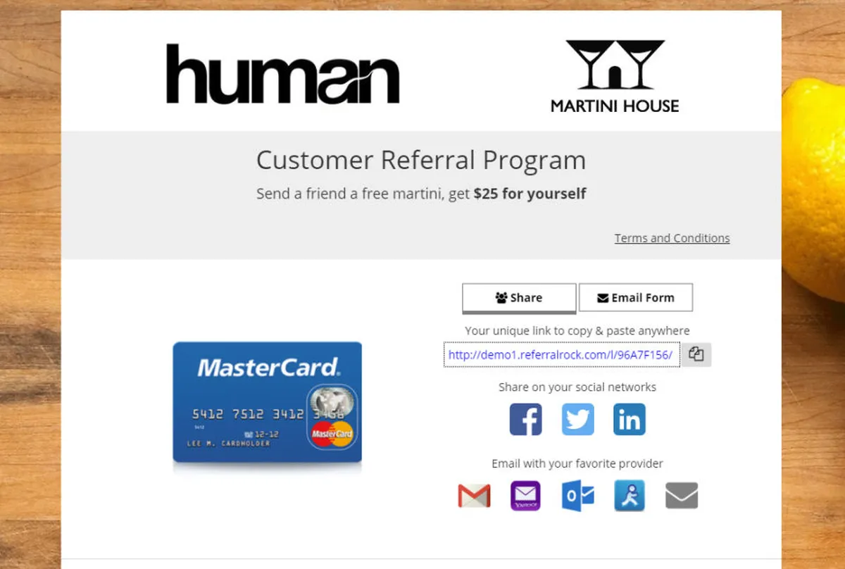 Interface Referral Rock: fonctionnalités, prix, alternatives