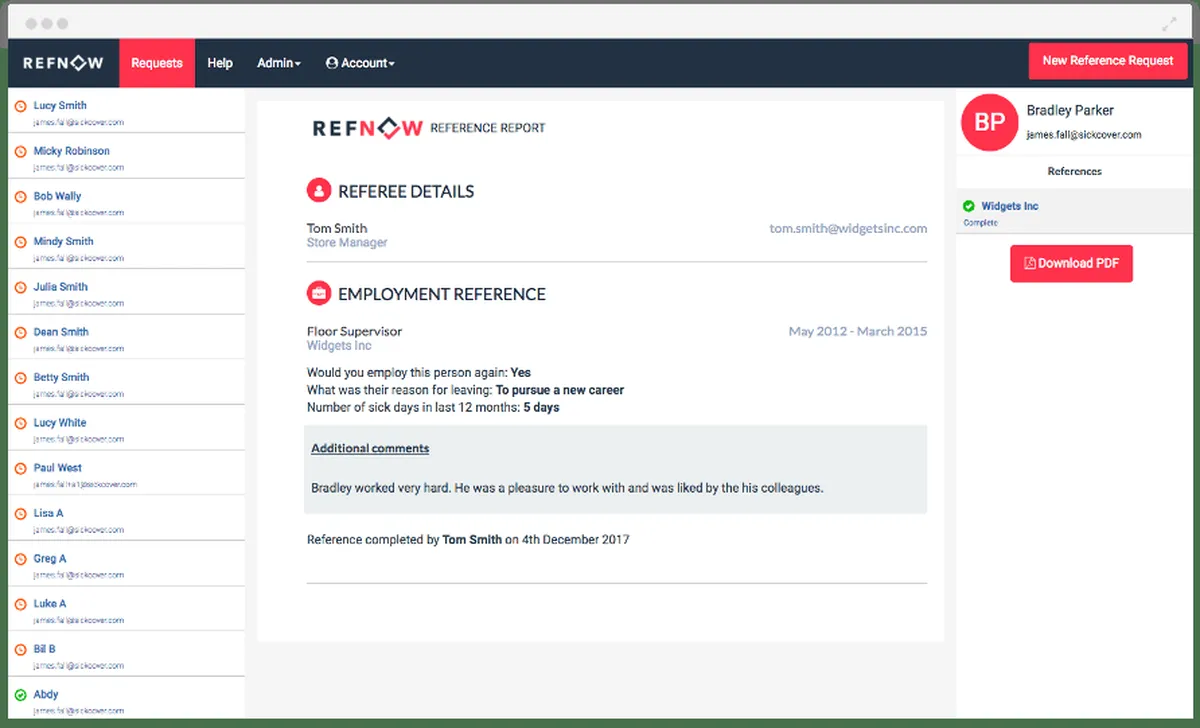 Notre avis sur RefNow : un logiciel de vérification des références et antécédents professionnels à découvrir