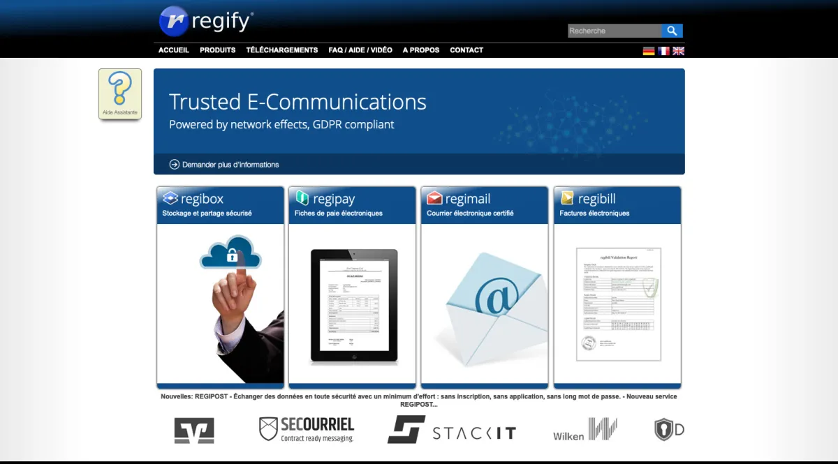 Interface Regibill : image, ergonomie, alternatives Interface Regibill : image, ergonomie, alternatives