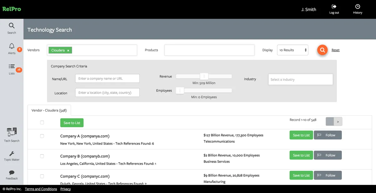 RelPro: avis sur le logiciel de génération de leads (lead generation): fonctionnalités, avantages, inconvénients et tarifs