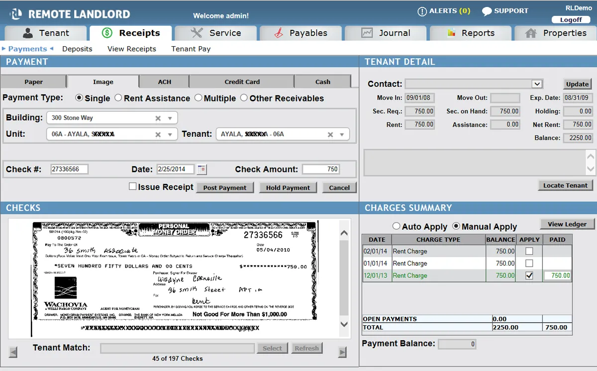 Interface Remote Landlord: fonctionnalités, prix, alternatives