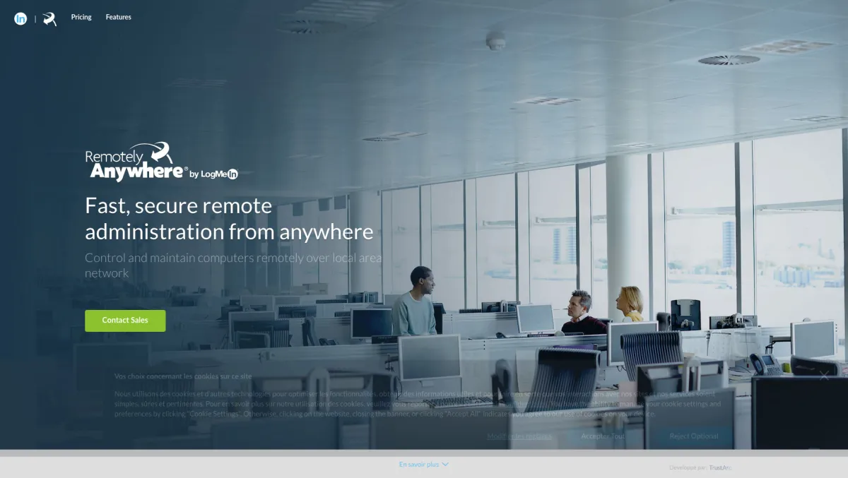Interface RemotelyAnywhere : image, ergonomie, alternatives