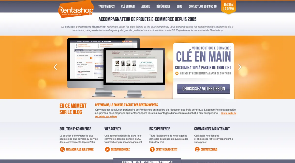 Interface Rentashop : fonctionnalités, prix, alternatives