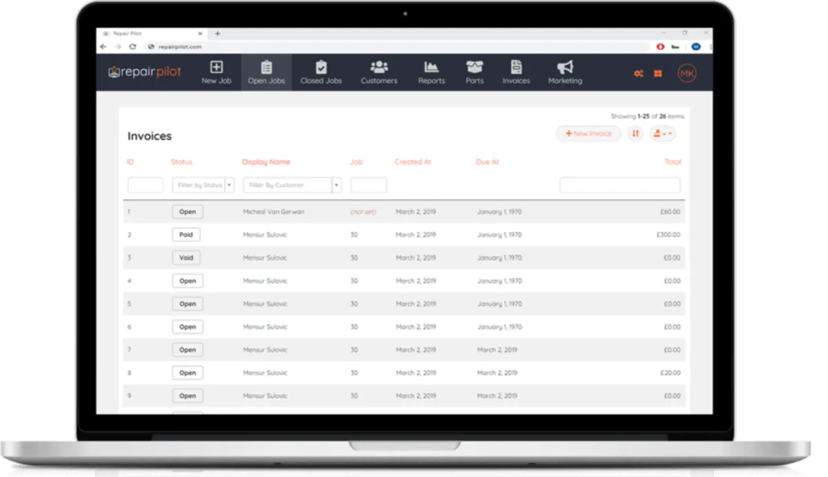 Notre avis sur Repair Pilot : un logiciel pour commerce de détail à découvrir