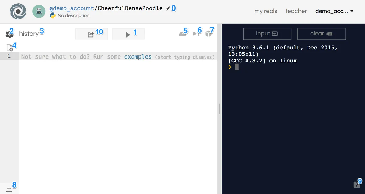 Interface repl.it: fonctionnalités, prix, alternatives