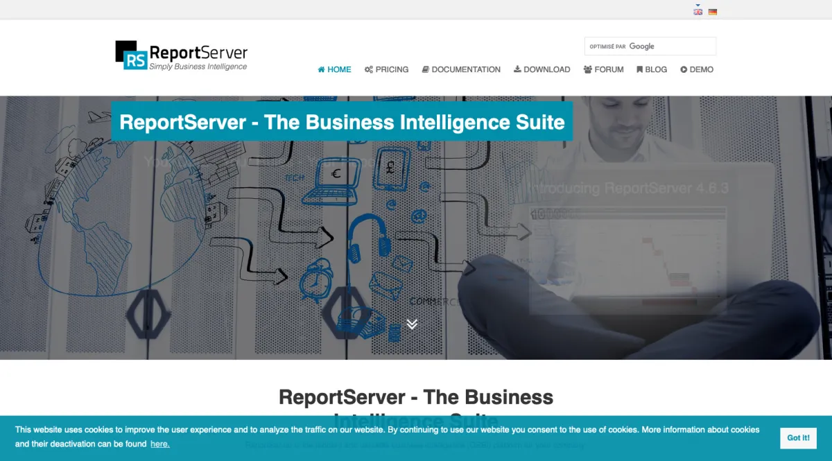 Interface Reportserver : image, ergonomie, alternatives
