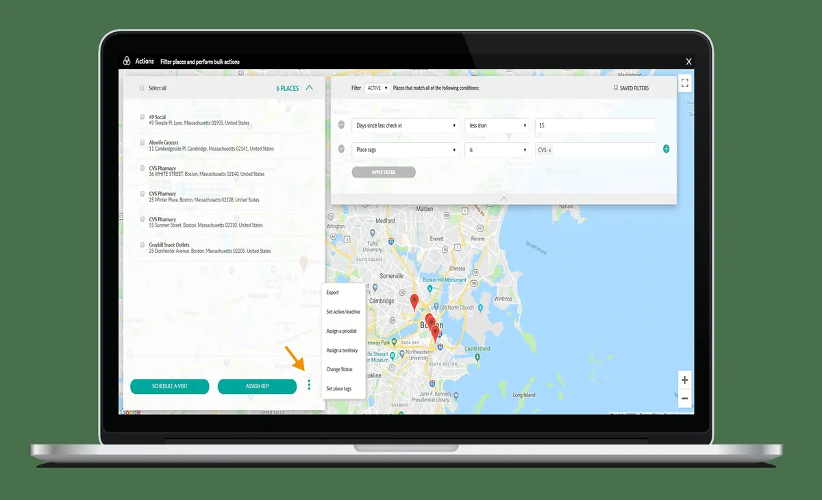 Interface Repsly: fonctionnalités, prix, alternatives