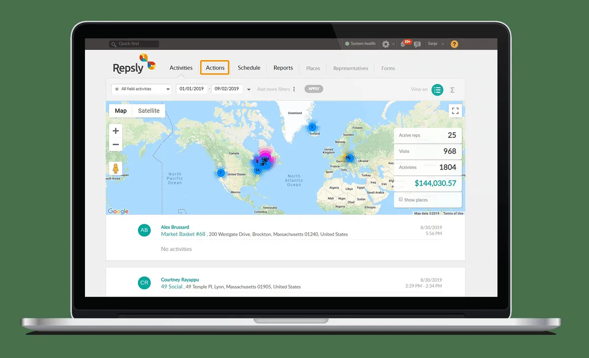Notre avis sur Repsly : un logiciel de gestion des interventions et tournées sur le terrain (FSM: field service) à découvrir