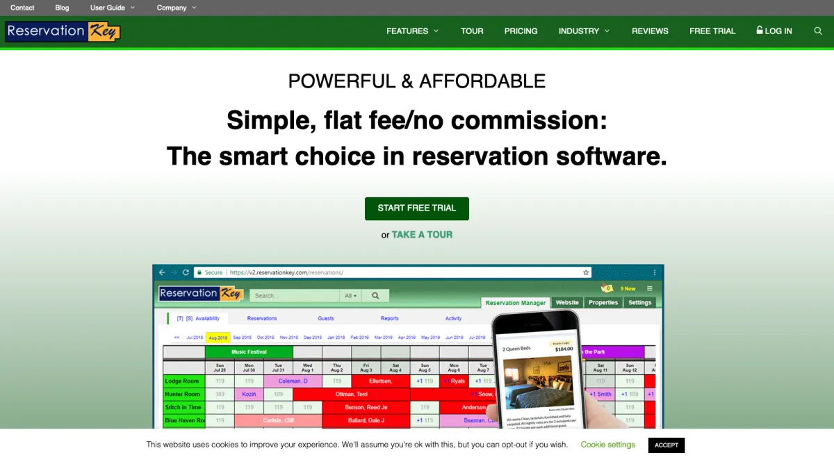 Interface ReservationKey : fonctionnalités, prix, alternatives