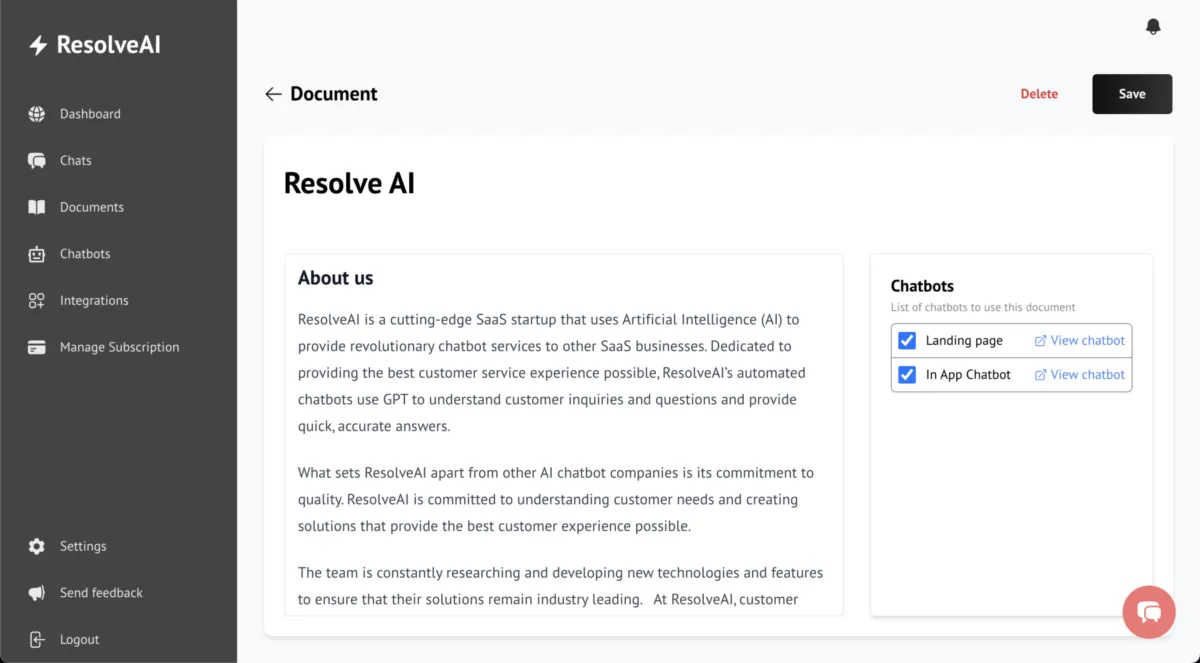 Interface ResolveAI: fonctionnalités, prix, alternatives Interface ResolveAI: fonctionnalités, prix, alternatives