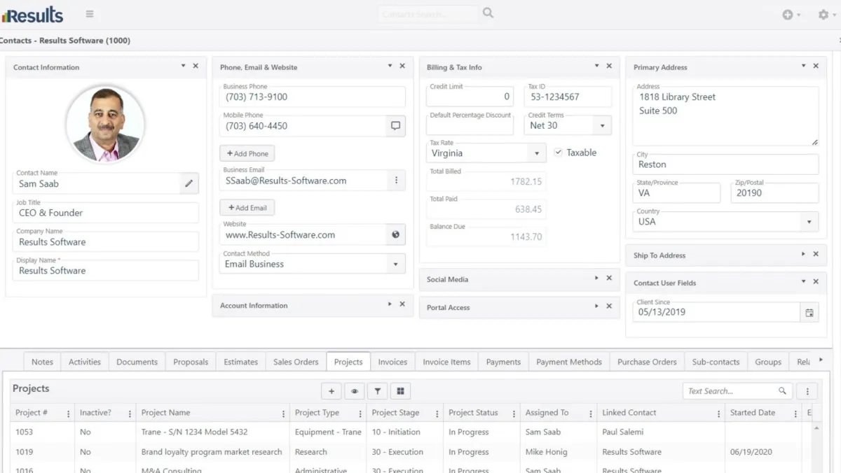 Interface RESULTS: image, ergonomie, alternatives