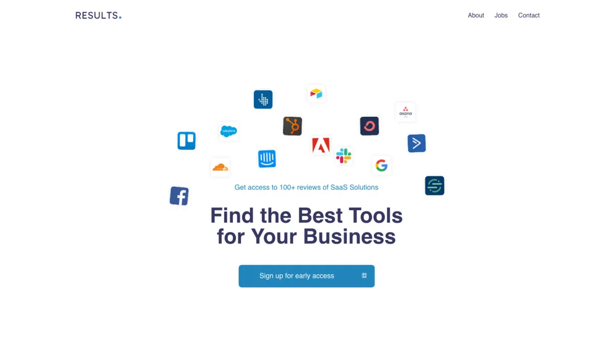 Interface RESULTS.com : fonctionnalités, prix, alternatives