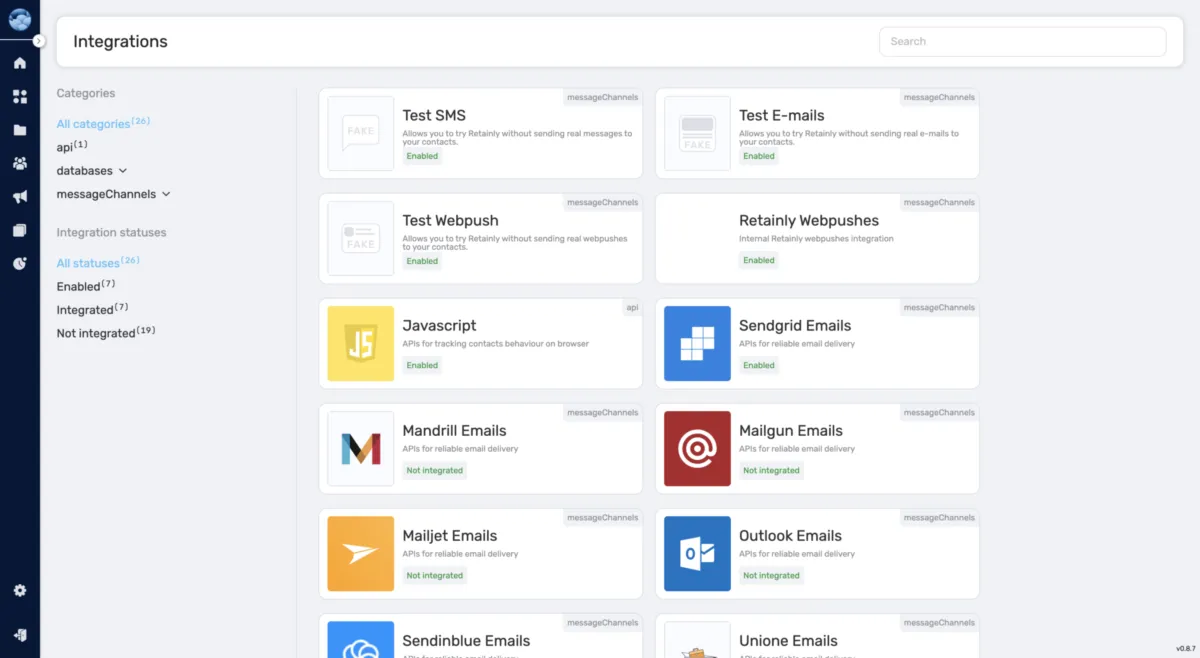 Interface Retainly: fonctionnalités, prix, alternatives