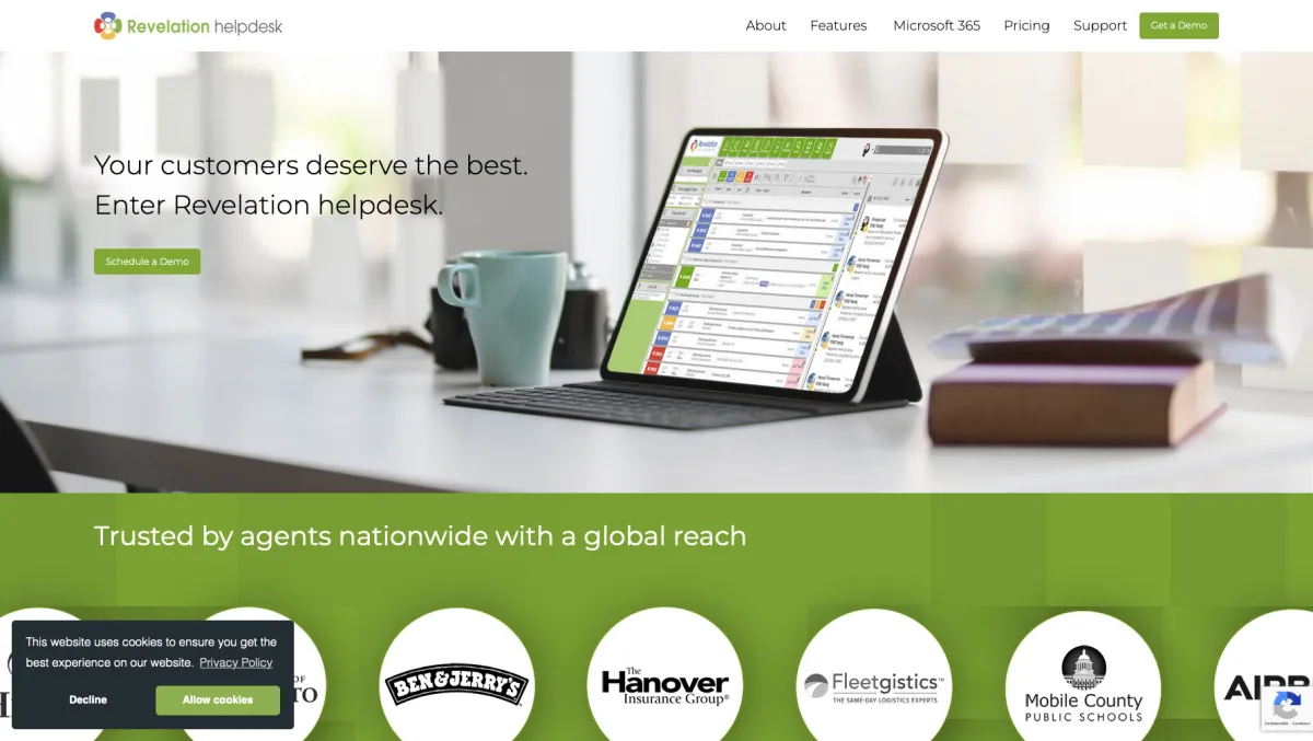 Interface Revelation Helpdesk : fonctionnalités, prix, alternatives